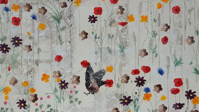 un dimanche au jardin 100x120